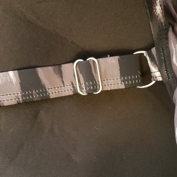 JINXUEER Ruched Black  Patterned Skirt Tankini Set Size 26W - Picture 6 of 9